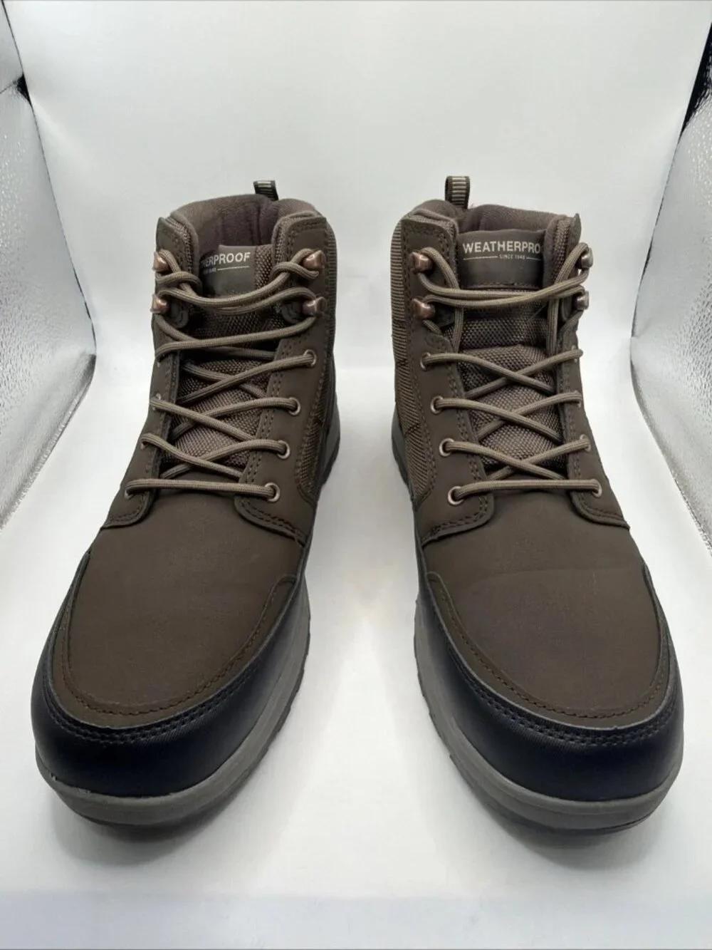 *NEW* Weatherproof Jenkins Boot Mens Brown Memory Foam Duck Boot (sz 12)